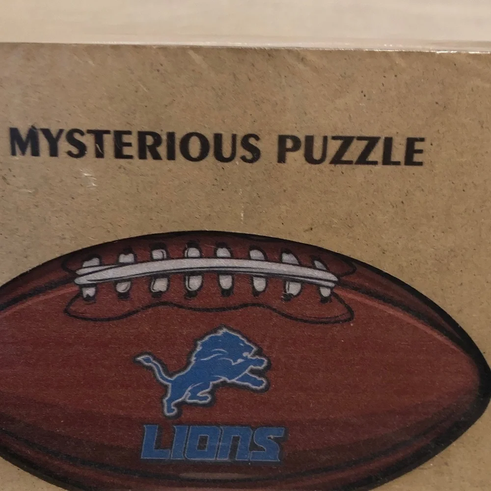 Detroit Lions Mysterious Puzzle Series NEW in Box SEALED rare Collectible